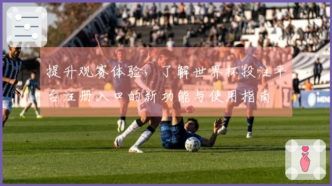 提升观赛体验，了解世界杯投注平台注册入口的新功能与使用指南